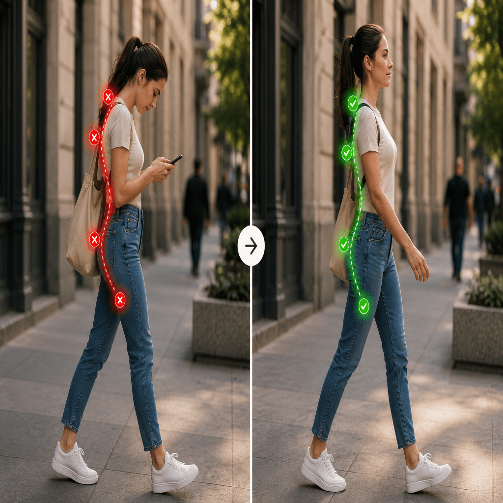 Aligno Sense™ Smart Posture Corrector | Vibrating Posture Trainer - Aligno