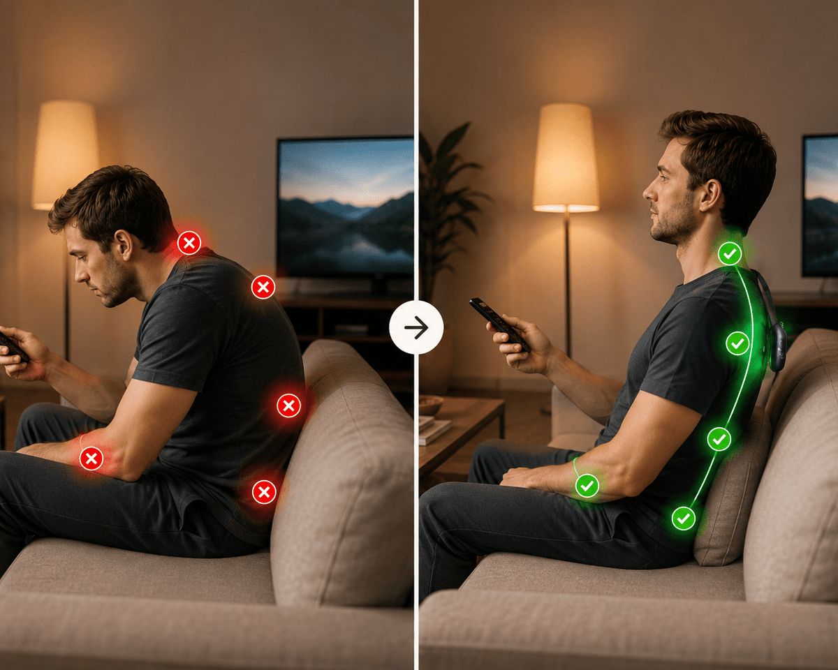 Aligno Sense™ Smart Posture Corrector | Vibrating Posture Trainer - Aligno