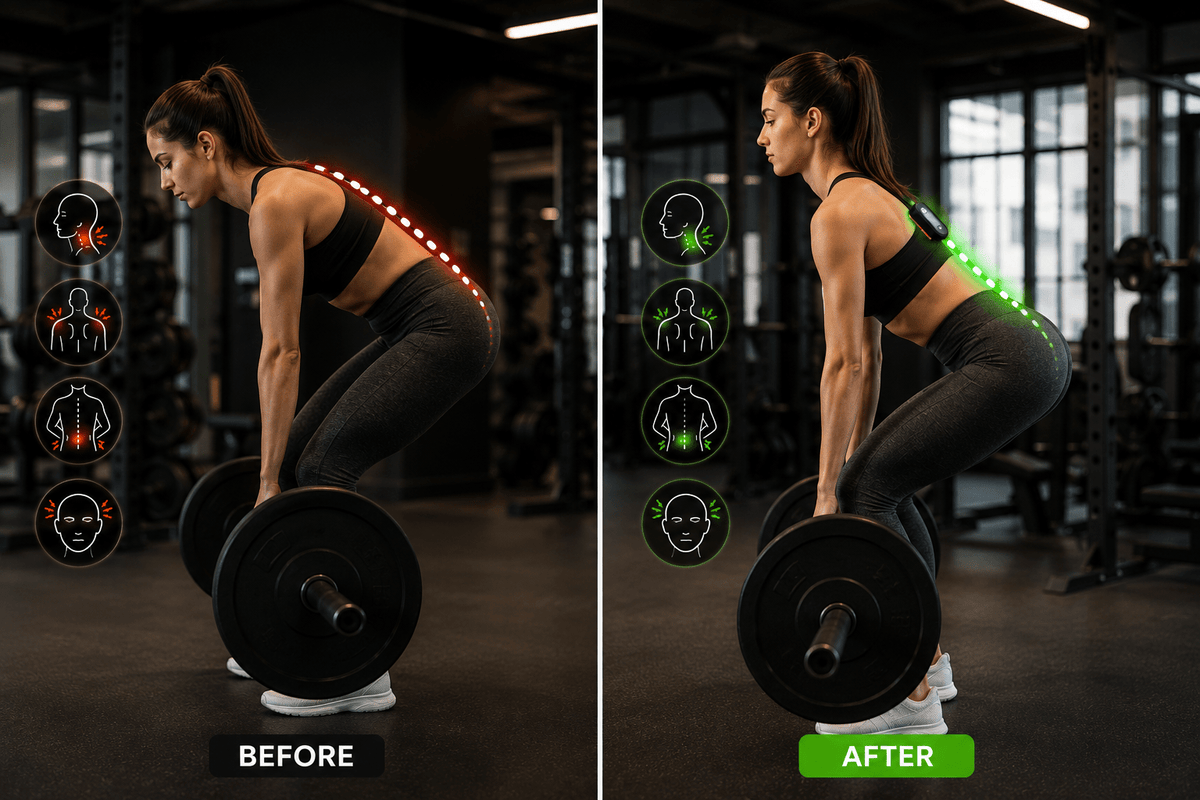 Aligno Sense™ Smart Posture Corrector | Vibrating Posture Trainer - Aligno